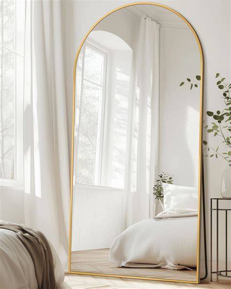 Amazon.com: Full Length Mirror with Stand, 78"x38" Arched Full Body ...