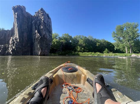 Maiden Voyage. Palisades State Park, SD : r/Kayaking