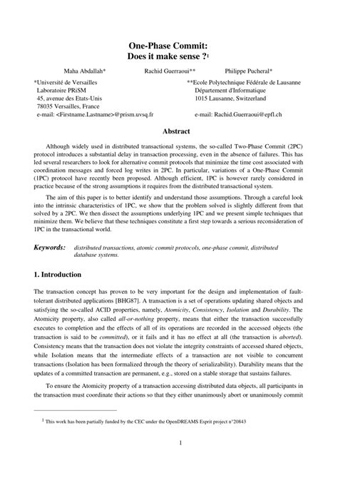 Image result for One Phase Commit Protocol