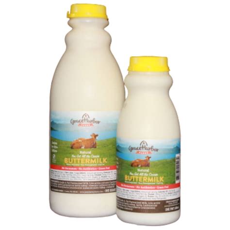 GHF Natural Whole Milk Buttermilk 32oz - Pete's Milk Delivery