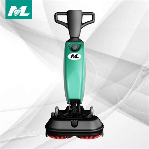 Mini Mop Hand Push Floor Scrubber Battery Powered for Commercial ...