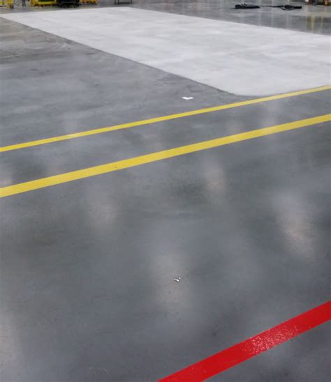 Matte floor finish at manufacturing company in Des Moines, Iowa ...