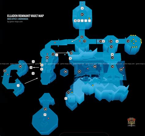 Elaaden Remnant Vault Walkthrough & Map - Mass Effect Andromeda | game ...