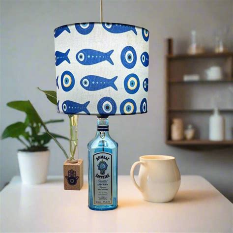 Bombay Sapphire Bottle Shade Lamp – Kavi The Poetry-Art Project