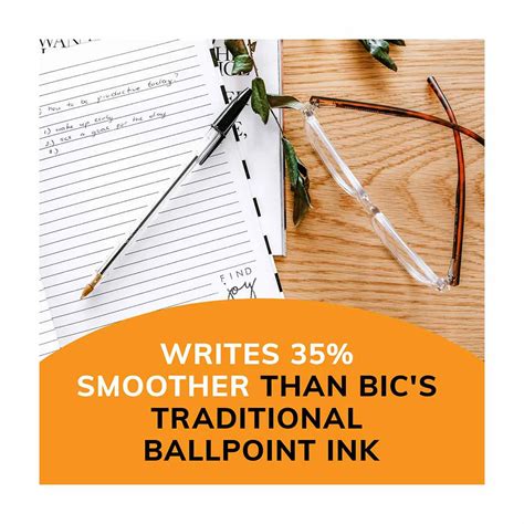 Buy BIC Cristal Xtra Smooth Black Ballpoint Pens, Medium Point (1.0mm ...