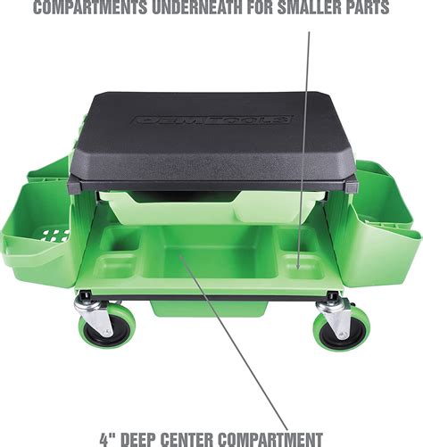 Buy OEMTOOLS 24987 Sidekick Creeper Stool, Metal Shop Stools with ...