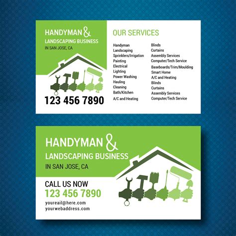 Elegant, Playful, Handyman Business Card Design for a Company by uk | Design #15486017