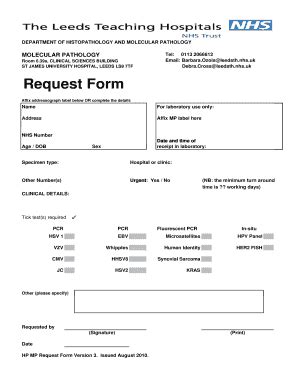 Molecular Pathology Request Form - Fill Out, Sign & Share Online ...