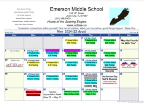 May Calendar | Emerson Middle School