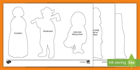 Little Red Riding Hood Shadow Puppets