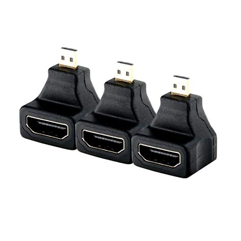MX HDMI Female to Mini HDMI Male Right Angle Connector, 1080p 4K HDMI ...