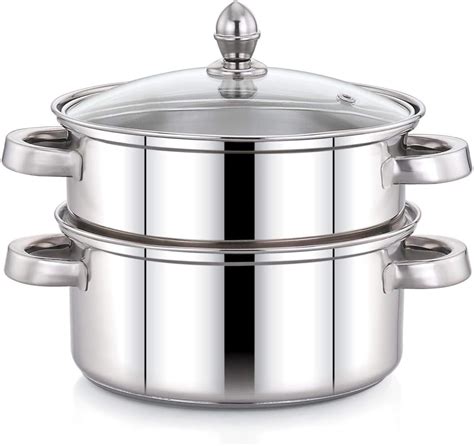 Meyer Stainless Steel 3 Level Multi Steamer for Vegetables Cooking ...