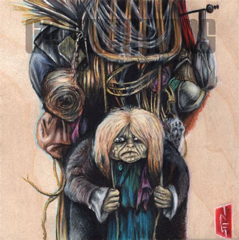 Junk Lady (labyrinth) - 6x6" Print by Gary Flatt - Etsy