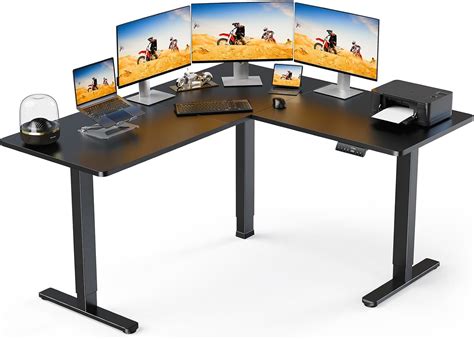ErGear L Shaped Standing Desk, 160x140cm Corner Standing Desk, Electric ...