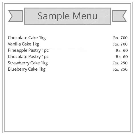 Menu at Alpha Bakers, Pune, Shop 125