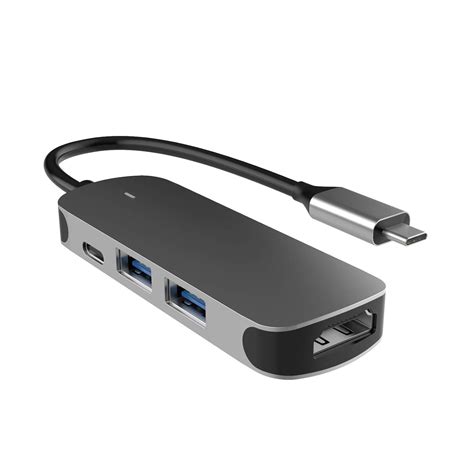 USB C Docking Station 4 in 1 USB-C Dual Display Laptop Docking Station ...