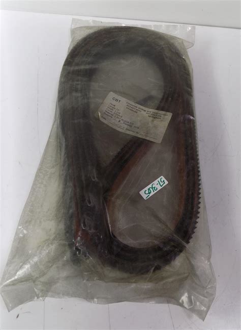 CINCINNATI BELTING & TRANSMISSION 73"X1-1/4" 2 PLAY BLACK R/T BELT 2 IN ...