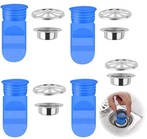 Buy KASTWAVE Drain Backflow Preventer, One Way Valve, 4 Pack Adjustable ...