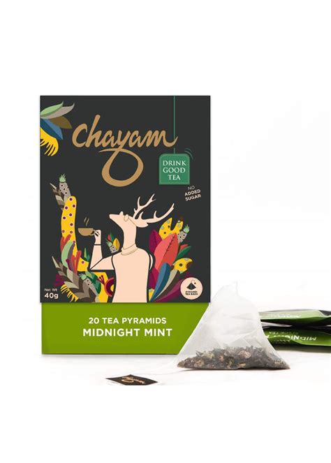 Get Midnight Mint Black Tea with Chocolate and Peppermint - (20 Pyramid ...