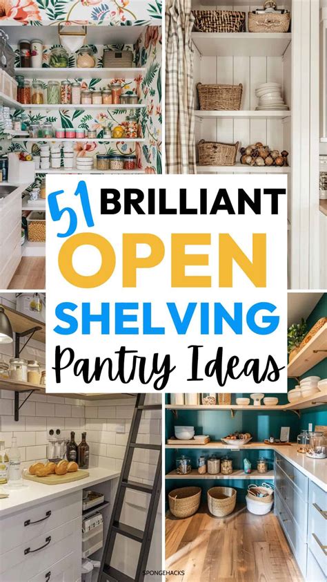 51 Brilliant Open Shelving Pantry Kitchen Ideas