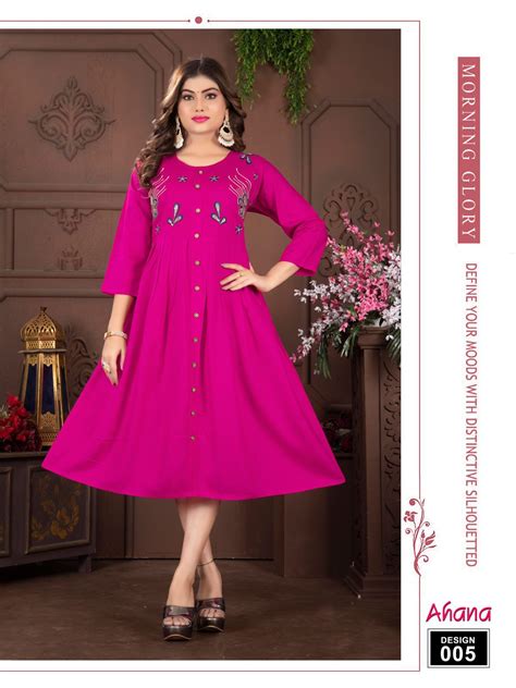 Trendy Ahana Vol 1 Embroidery Kurti Collection