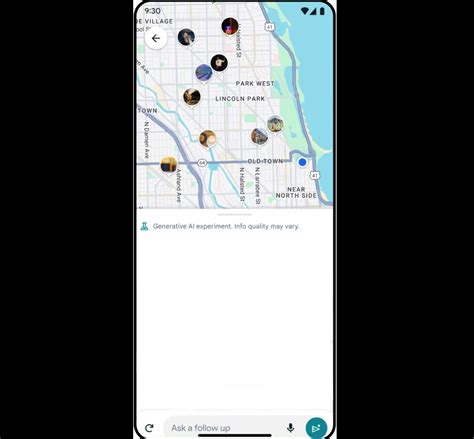 谷歌地图 Ai 的图像结果