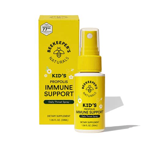 Beekeeper's Naturals Kids Immune-Boosting Propolis Throat Relief Spray ...