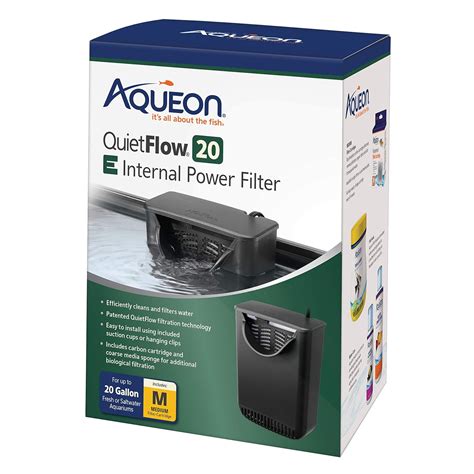 Aqueon Quietflow E Internal Power Filter, 20 gallon : Amazon.in: Pet ...