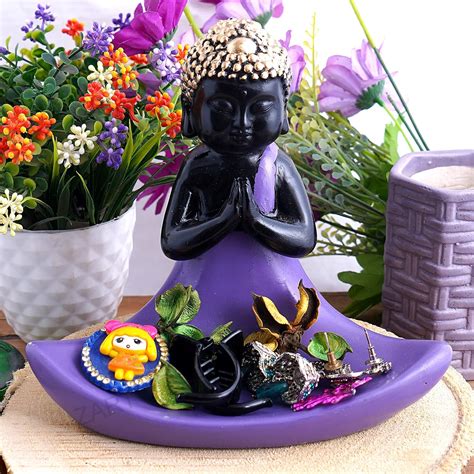 Buy ZART Black Praying/Hridayanjali Mudra' Gautam Buddha Statue ...