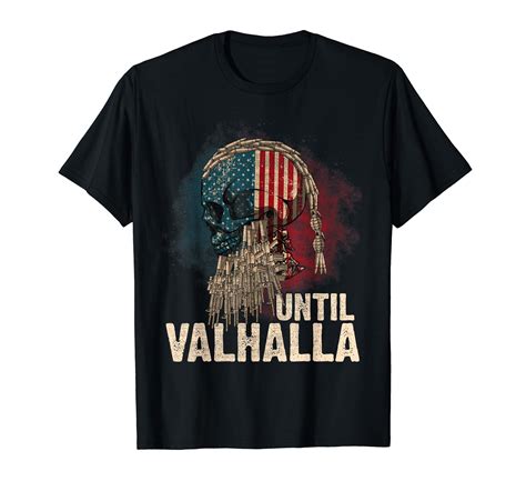 Until Valhalla Viking US Flag Vintage Shirt-Til Valhalla T-Shirt Black ...
