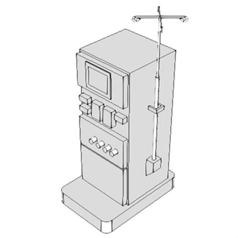 BIM objects - Free download! M1715 - Hemodialysis Unit, Hollow Fiber or ...