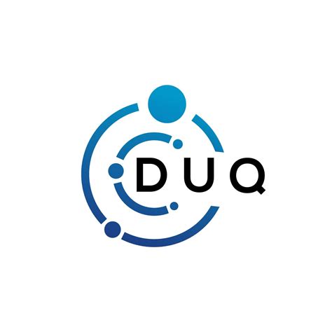 DUQ letter logo design on white background. DUQ creative initials ...