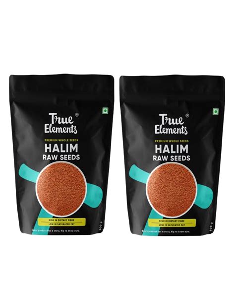 True Elements Halim Seeds 1kg (500gm*Pack of 2) - Aliv Seeds | Aliv ...