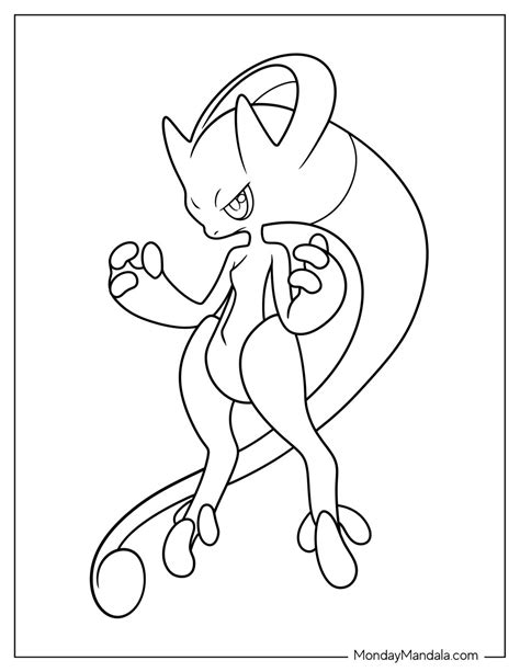 20 Mewtwo Coloring Pages (Free PDF Printables)