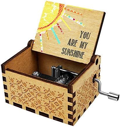 PATPAT Kid You Are My Sunshine Wood Music Box For Wife/Daughter/Son ...