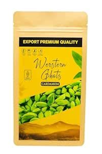 Western Ghats Cardamom 8mm PREMIUM BOLD PODS (ELAICHI) 50g – Handpicked ...