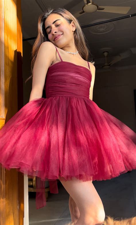 Cherry Wine Flare Dress – To Queens