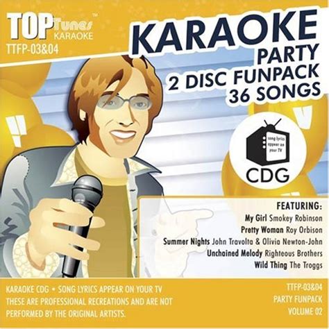 Top Tunes Party FunPack: Karaoke CDG TTFP-3&4 v2 Smokey Robinson, Roy ...