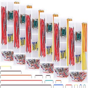 IDUINO 840 Pieces Preformed Breadboard Jumper Wire Kit 14 Lengths ...