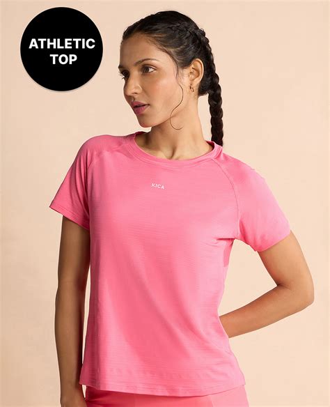 Kica Regular Fit Active Top in Dry Fit Fabric Pink – Kica Active
