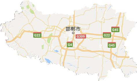 邯郸市高清地形地图