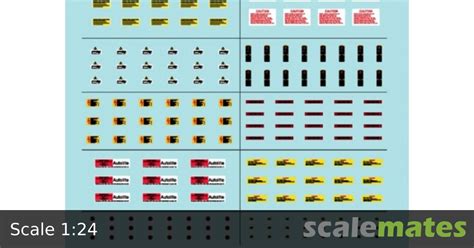 Car Model Caution Data Decal B, KA Models KD-24016 (2012)