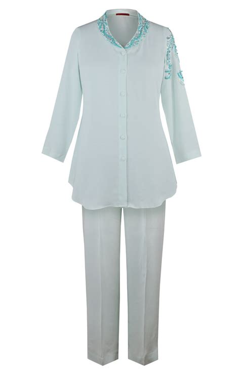 Beaded Palm Co-ord Set - MINT – Jasminum