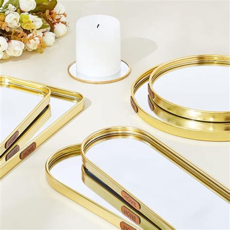 Buy Selena Metal Candle Plate with Mirror Base from Home Centre at just ...