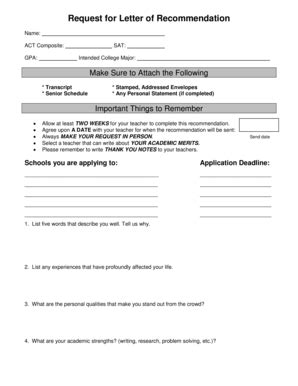 personal letter of recommendation Forms and Templates - Fillable ...