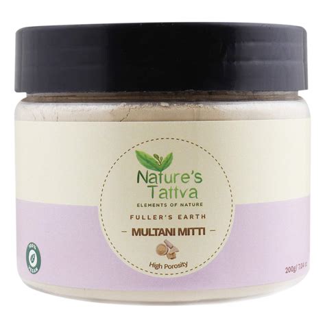Nature's Tattva Multani Mitti Fullers Earth with High Porosity, 200g ...