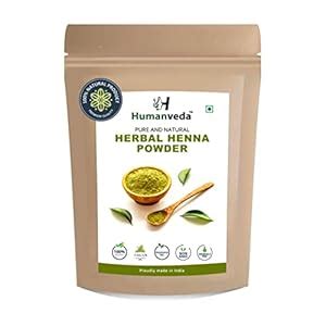Buy Humanveda Natural Henna Powder For Hair Colour & growth, 100g ...