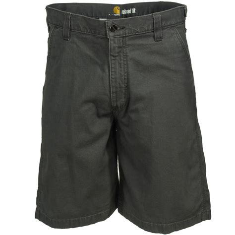 Carhartt Shorts: Men's 102514 039 Gravel Grey Rugged Flex Rigby Canvas ...