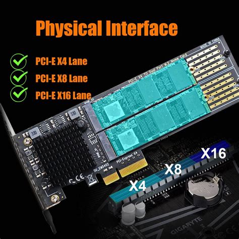 Buy GLOTRENDS Dual M.2 PCIe NVMe X4 Adapter with PCIe Bifurcation ...