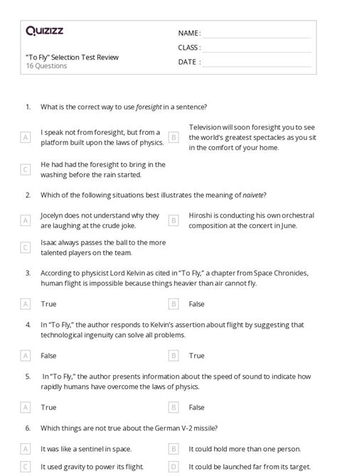 Printable Allusions Worksheets | Quizizz